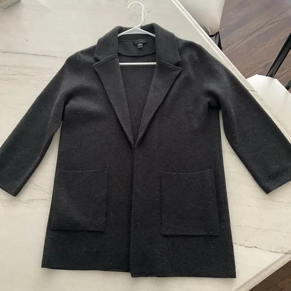 J Crew Sophie Sweater Blazer Charcoal Gray Small - Picture 4 of 5